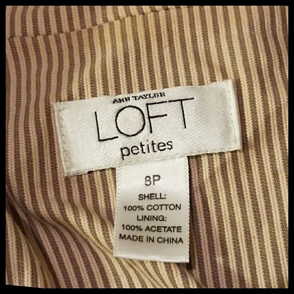 2/$40 Ann Taylor LOFT Seersucker Jacket 8 Petite - Picture 4 of 5